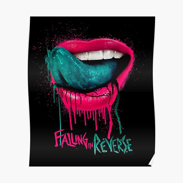 Falling In Reverse - Official Merchandise - Lips  Poster RB3107 product Offical falling in reverse Merch