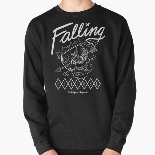 Falling In Reverse Retro Flame Skull Pullover Sweatshirt RB3107 product Offical falling in reverse Merch