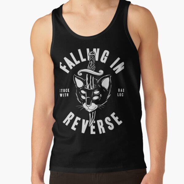Falling In Reverse Stuck with Bad Luck Cat Head Tank Top RB3107 product Offical falling in reverse Merch