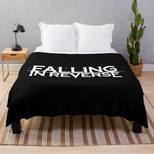 white falling in reverse logo Throw Blanket RB3107 product Offical falling in reverse Merch