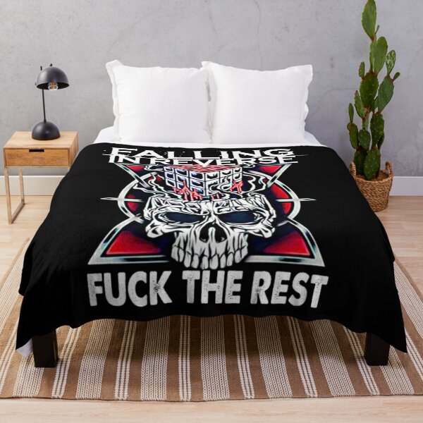 Falling In Reverse I'm Not a Vampire Throw Blanket RB3107 product Offical falling in reverse Merch
