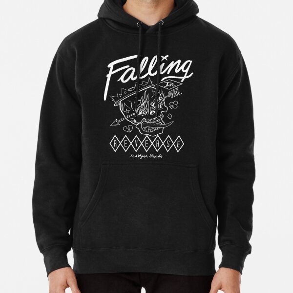 Falling In Reverse Retro Flame Skull Pullover Hoodie RB0208 product Offical falling Merch